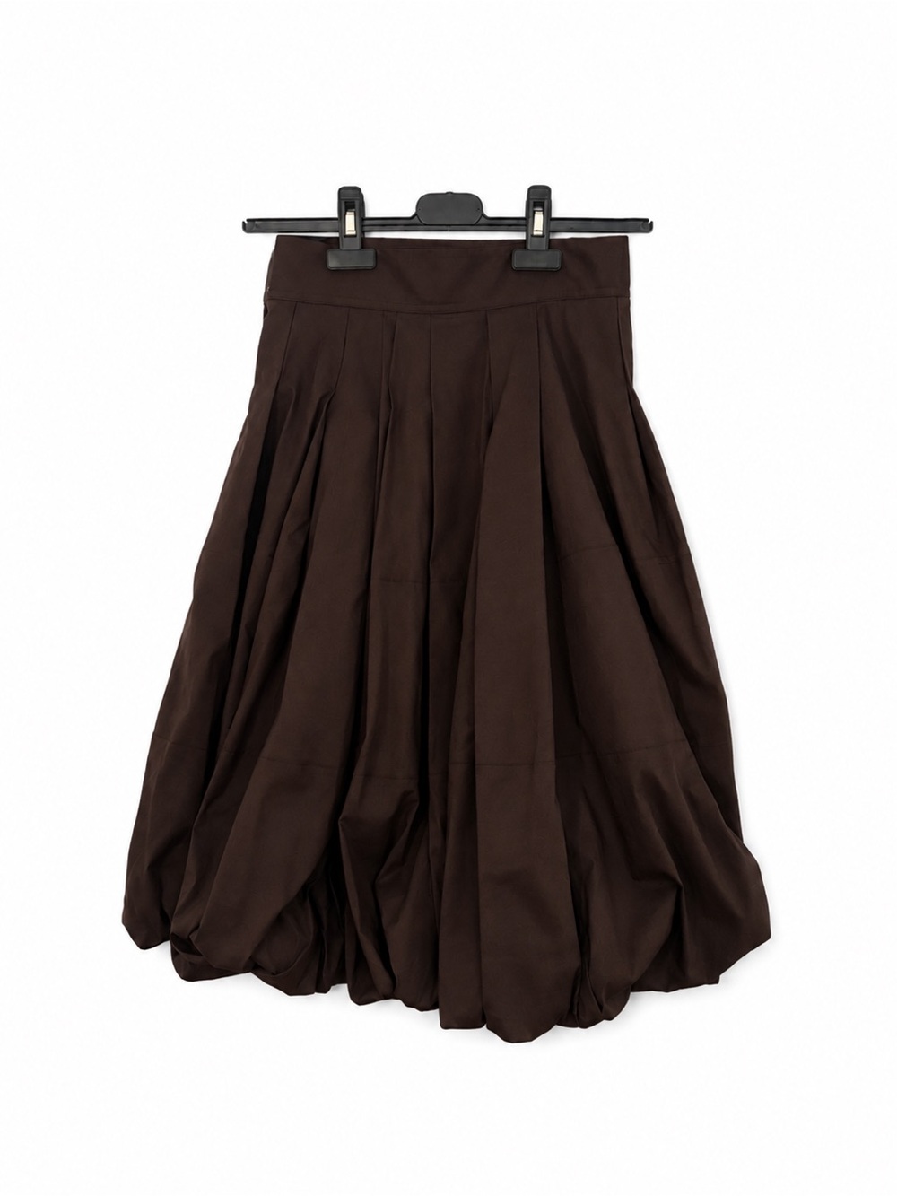 Robert Rodriguez Brown Cotton Blend Bubble Skirt Size 2 - Picture 3 of 9